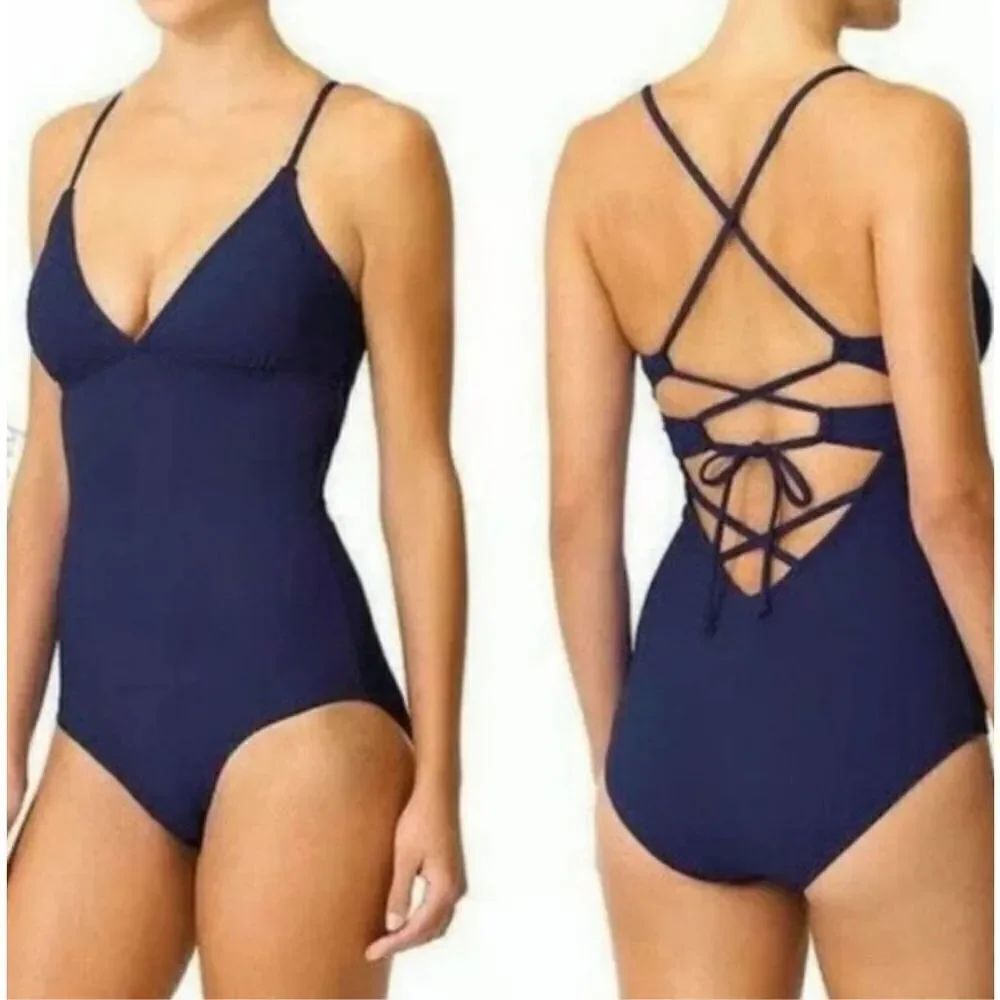 ✨ATHLETA NAVY STRAPPY ONE PIECE
SWIMSUIT✨
